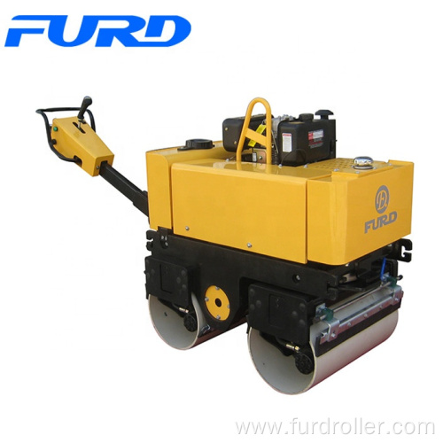 9HP Variable Speed Double Drum Vibratory Roller Machine With 800kg Weight